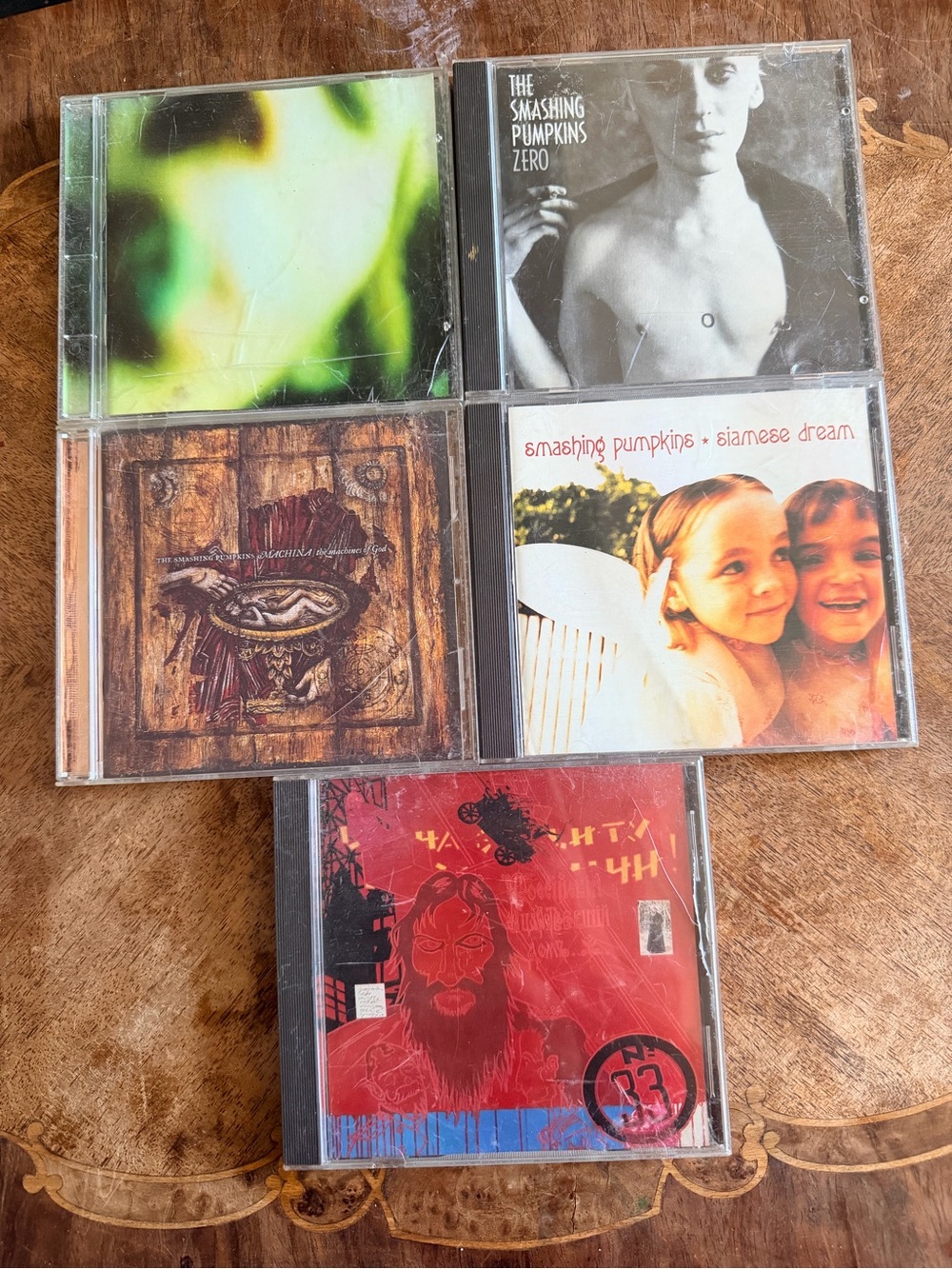The Smashing Pumpkins 5 CD Lot Siamese Dream Zero Thirty-Three Machina Pisces